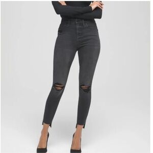 Good American Good High Waist Crop Skinny Jeans